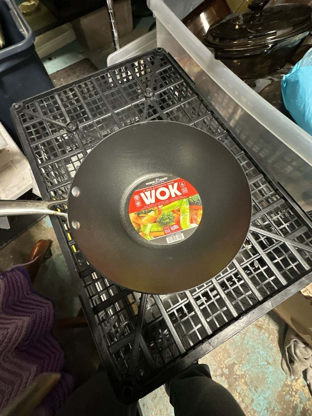 Nordic Ware 10 Inch Authentic Spun Wok